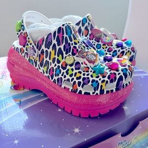Lisa Frank mega crush crocs
